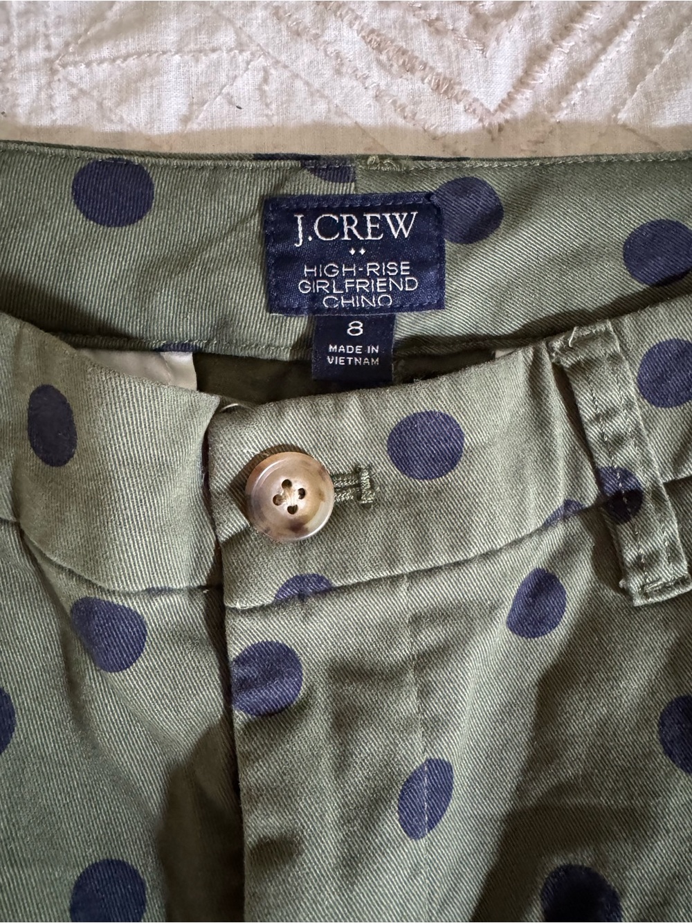 J. Crew Factory High-Rise Girlfriend Chino - Picture 3 of 3